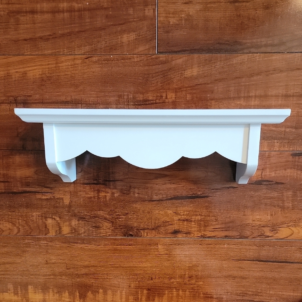 Elegant White Wall Shelf